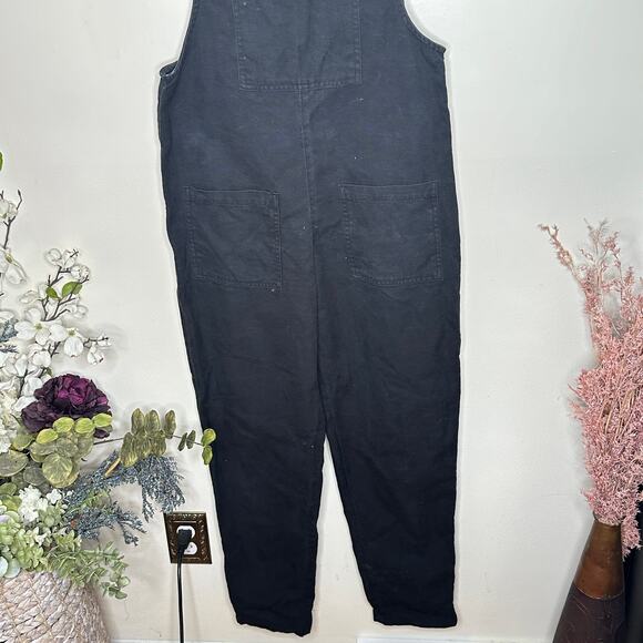 LUCY & YAK Original Dungaree Organic Denim Overalls in Black Sz 4R {KK54} - Picture 5 of 6